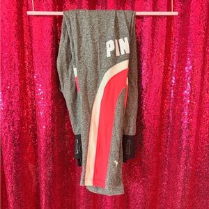 PINK Victoria's Secret Gray and Black Leggings